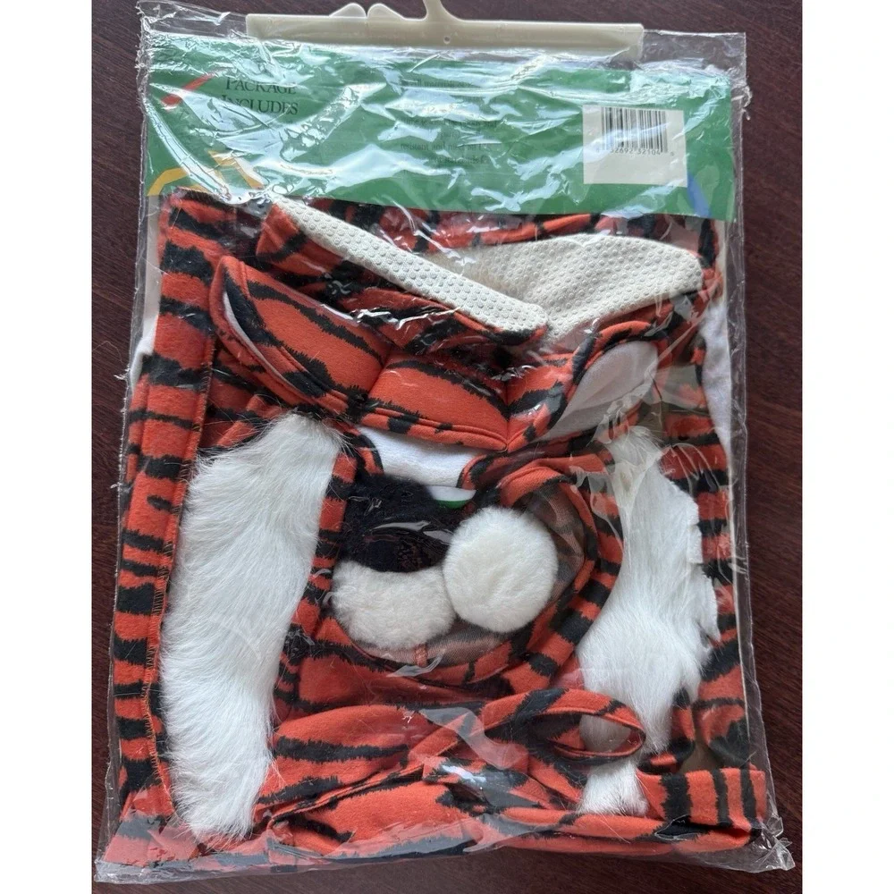 Vintage Hallow Wee Ones Lil' Tiger Costume 1989 Small (1-2)